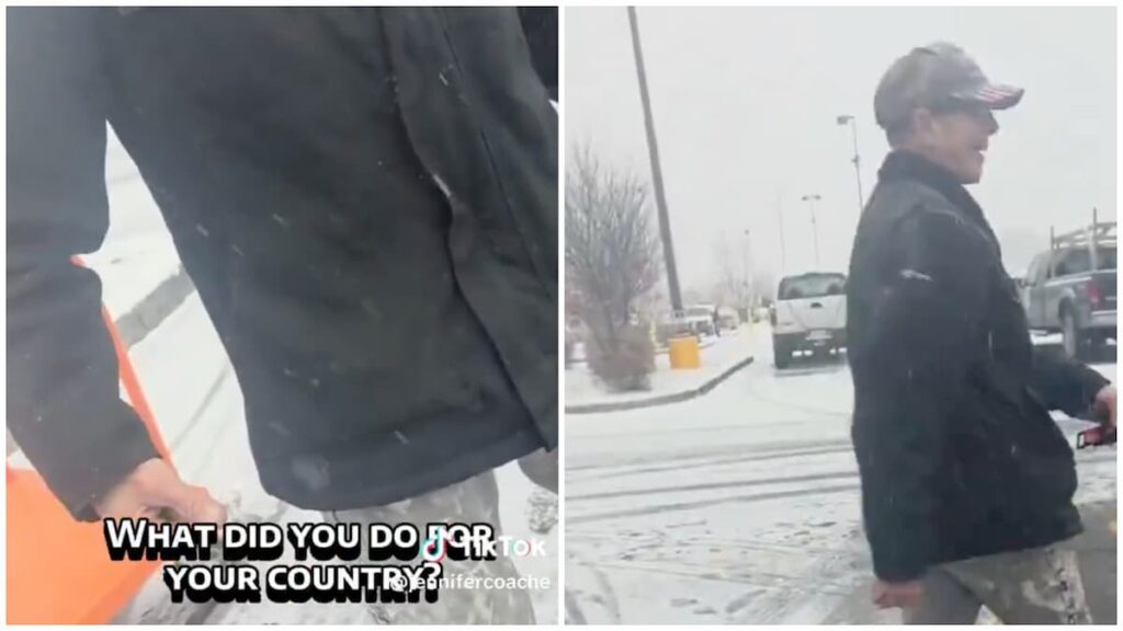 New York MAGA Supporter Tells Hispanic U.S. Army Veteran to ‘Go Back to His Country’ in Viral Confrontation: ‘I Stand for What’s Right’ New York MAGA Supporter Tells Hispanic U.S. Army Veteran to 'Go Back to His Country' in Viral Confrontation