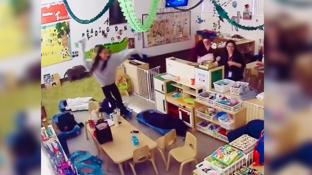 California Teacher Throwing Shoe