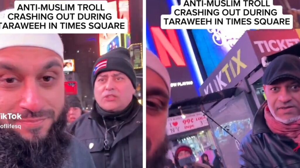 Muslim Man in Times Square, New York