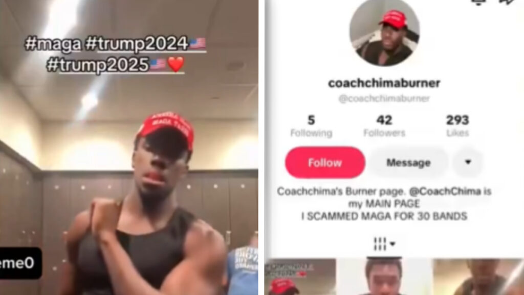 New Jersey TikToker Coach Chima Allegedly Scams MAGA Supporters Out of $30,000: ‘I’m Just a Monkey From the Trenches’ New Jersey TikToker Coach Chima Allegedly Scams MAGA Supporters