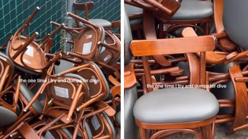 Restaurant Chais in Dumpster