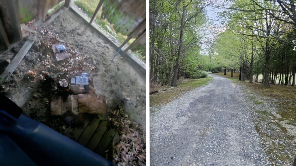 Driveway in rural New Jersey