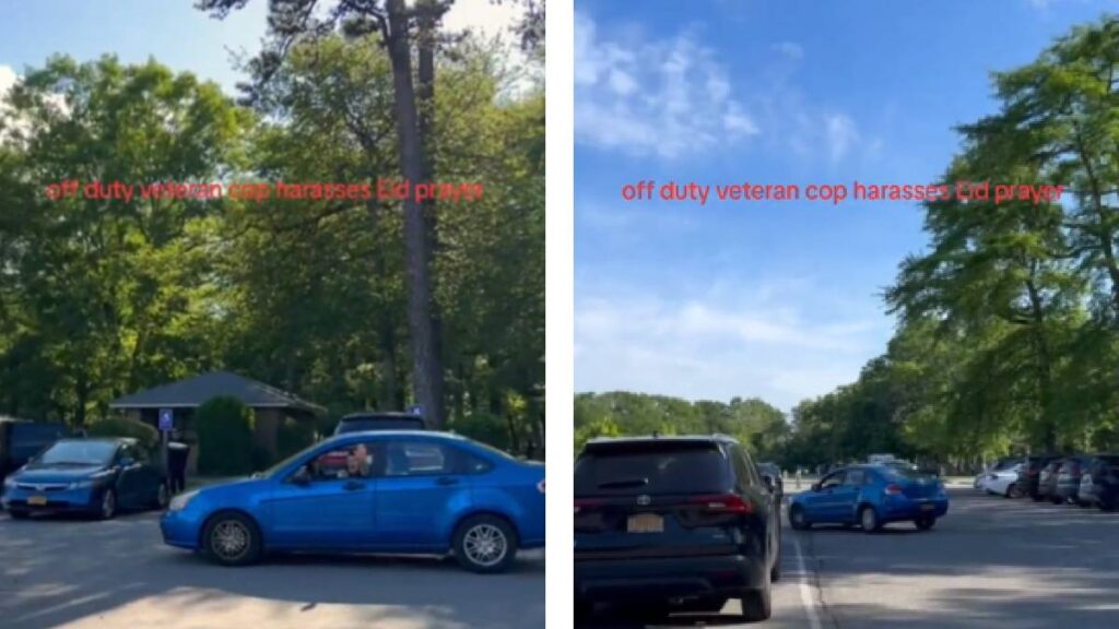 Video Shows Man Disrupting Eid Prayer Gathering in New York With Racist Remarks: ‘If He’s So Powerful, Why’s He Running?’ New York racist man Eid prayer