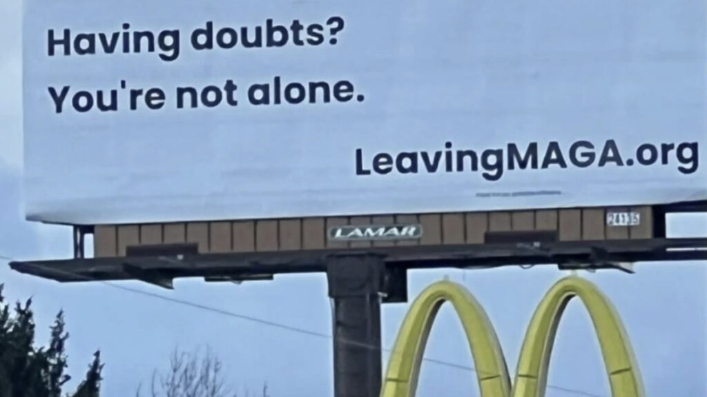 Idaho Leaving MAGA Billboard Goes Viral With Mixed Reactions- ‘The World May Be Healing'