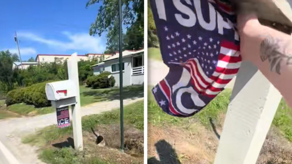 Tennessee Woman Sparks Outrage After Removing Neighbor’s Pro-ICE Flag